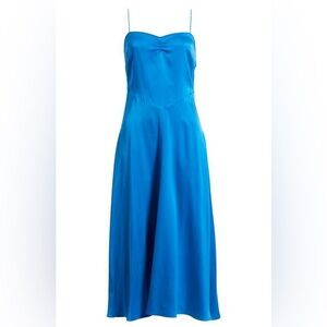 NWT Doen Lorraine Dress-BLUE TOURMALINE
